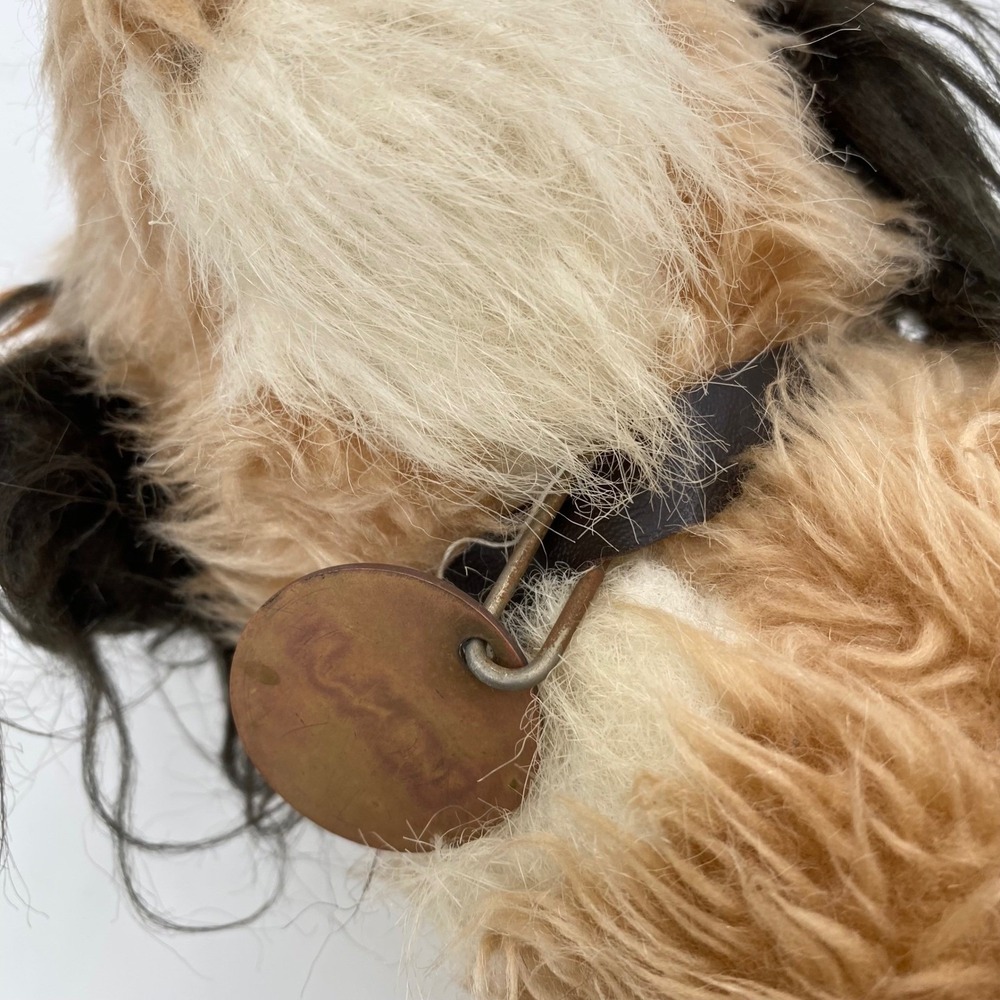 Vintage 1978 Benji Plush Dog by Dakin, Mulberry Square 10" Collar Metal Tag - Picture 8 of 9